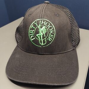Dirty Hooker fishing gear baseball hat Cap Stripper Pinup Girl Sarasota Florida
